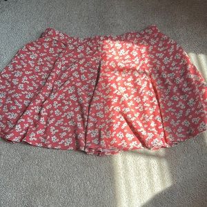 - American Eagle pink floral skirt - LARGE -